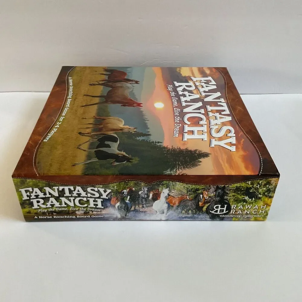 Fantasy Ranch Live The Dream Trail Ride Board Game Horses Ranching 100% COMPLETE